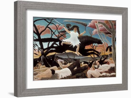 War-Henri Rousseau-Framed Art Print