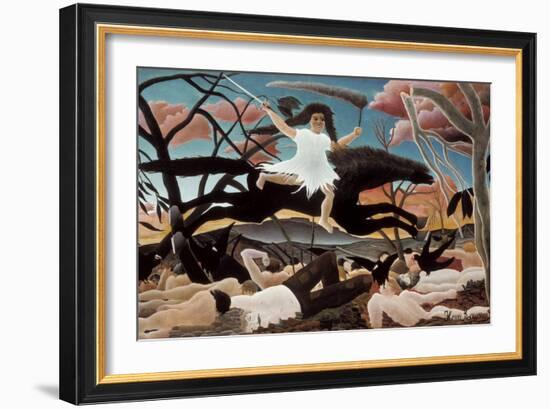 War-Henri Rousseau-Framed Art Print