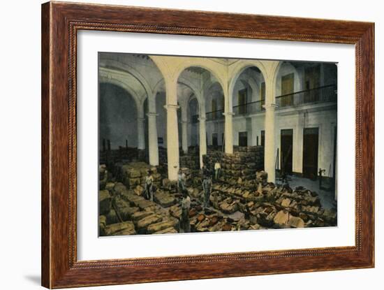 Warehouse of Leaf Tobacco, Havana, Cuba, c1910s-Unknown-Framed Giclee Print