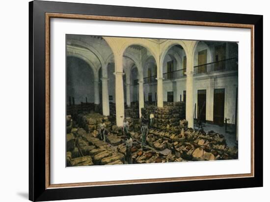 Warehouse of Leaf Tobacco, Havana, Cuba, c1910s-Unknown-Framed Giclee Print