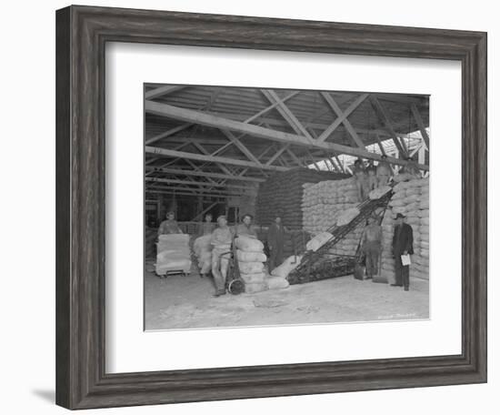 Warehouse Scene, Circa 1920s-Marvin Boland-Framed Giclee Print