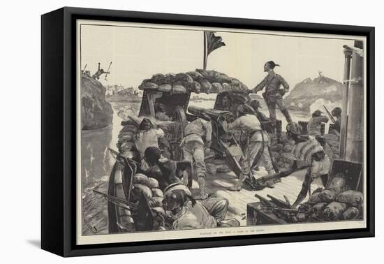Warfare on the Nile, a Dash at the Enemy-William Heysham Overend-Framed Premier Image Canvas