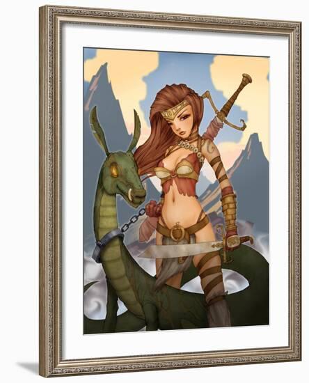 Wargirl-Harry Briggs-Framed Giclee Print