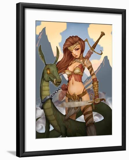 Wargirl-Harry Briggs-Framed Giclee Print