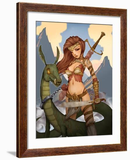 Wargirl-Harry Briggs-Framed Giclee Print