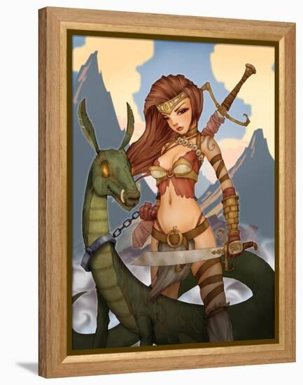 Wargirl-Harry Briggs-Framed Premier Image Canvas