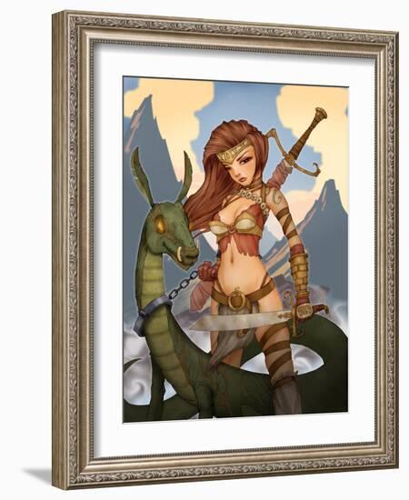 Wargirl-Harry Briggs-Framed Giclee Print