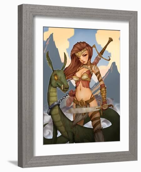 Wargirl-Harry Briggs-Framed Giclee Print