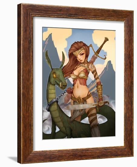 Wargirl-Harry Briggs-Framed Giclee Print