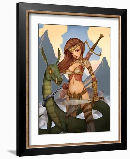 Wargirl-Harry Briggs-Framed Giclee Print