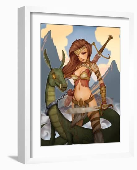 Wargirl-Harry Briggs-Framed Giclee Print