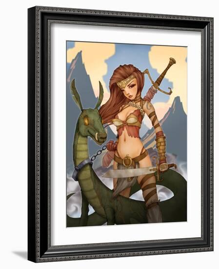 Wargirl-Harry Briggs-Framed Giclee Print