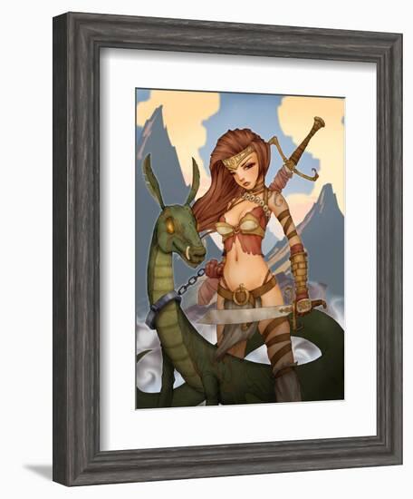 Wargirl-Harry Briggs-Framed Giclee Print