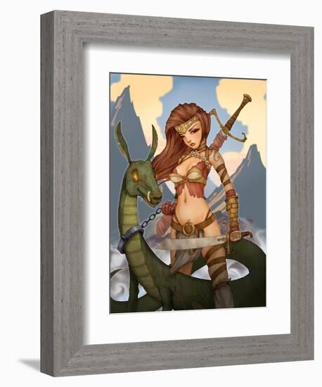 Wargirl-Harry Briggs-Framed Giclee Print