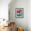 Warhole Flowers (mixed media)-Jenny Frean-Framed Giclee Print displayed on a wall
