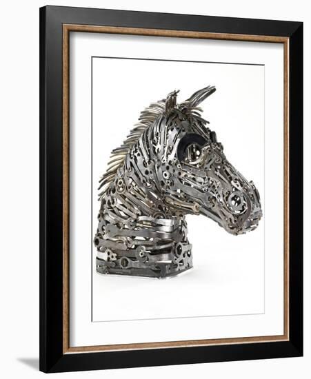 Warhorse (Metal, Spanners, Tools and Found Objects)-Lawrie Simonson-Framed Photographic Print