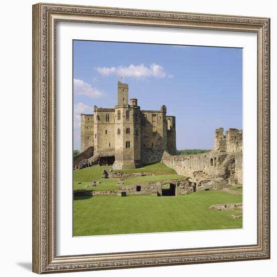 Warkworth Castle Dating from Medieval Times, Northumberland, England, UK-Michael Jenner-Framed Photographic Print