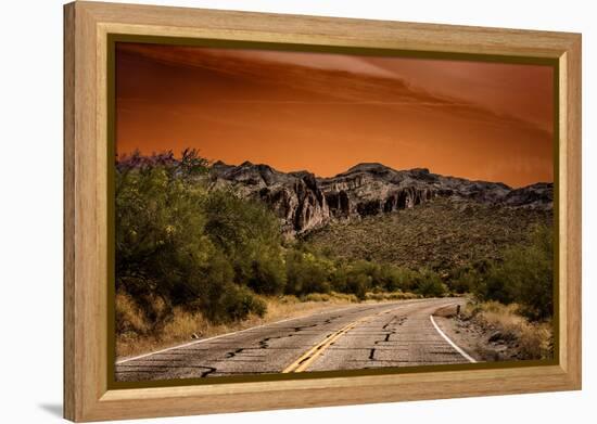 Warm Desert Sunset Scottsdale, Arizona-null-Framed Stretched Canvas