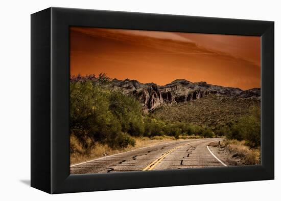 Warm Desert Sunset Scottsdale, Arizona-null-Framed Stretched Canvas