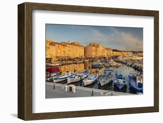 Warm Evening Sunlight Illuminating the Port of Saint Tropez, Var, Provence-Chris Hepburn-Framed Photographic Print