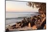 Warm Glow of Sunset on a Boulder-Strewn Beach on Noosa Heads, the Sunshine Coast, Queensland-William Gray-Mounted Photographic Print