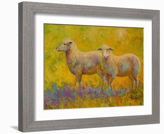 Warm Glow Sheep Pair-Marion Rose-Framed Giclee Print