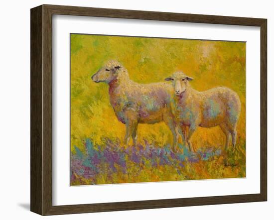 Warm Glow Sheep Pair-Marion Rose-Framed Giclee Print