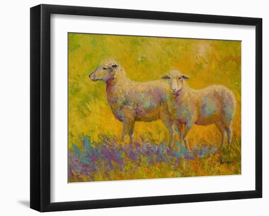 Warm Glow Sheep Pair-Marion Rose-Framed Giclee Print