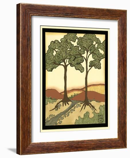 Warm Horizons III-Jennifer Goldberger-Framed Art Print