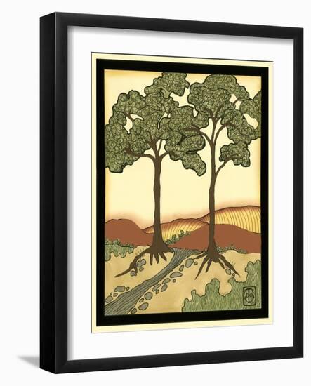 Warm Horizons III-Jennifer Goldberger-Framed Art Print