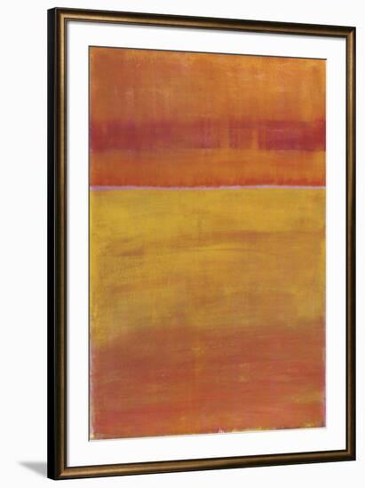 Warm Horizontal Abstract-Marie C^ Wattin-Framed Art Print