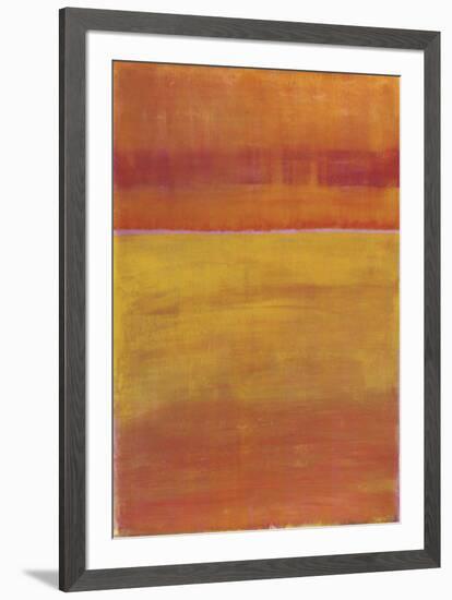 Warm Horizontal Abstract-Marie C^ Wattin-Framed Art Print