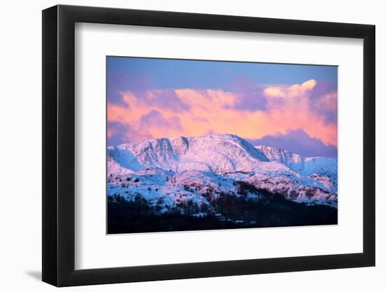 Warm light on Wetherlam at dawn in the Lake District, UK-Ashley Cooper-Framed Photographic Print