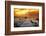 Warm pier at sunset-Marco Carmassi-Framed Photographic Print