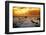 Warm pier at sunset-Marco Carmassi-Framed Photographic Print