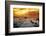 Warm pier at sunset-Marco Carmassi-Framed Photographic Print