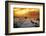 Warm pier at sunset-Marco Carmassi-Framed Photographic Print