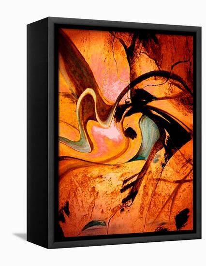 Warm, Red and Winding-Ruth Palmer-Framed Stretched Canvas