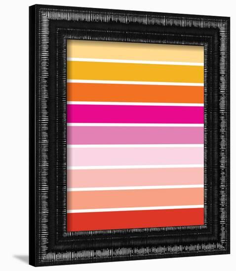 Warm Stripes-Avalisa-Framed Art Print