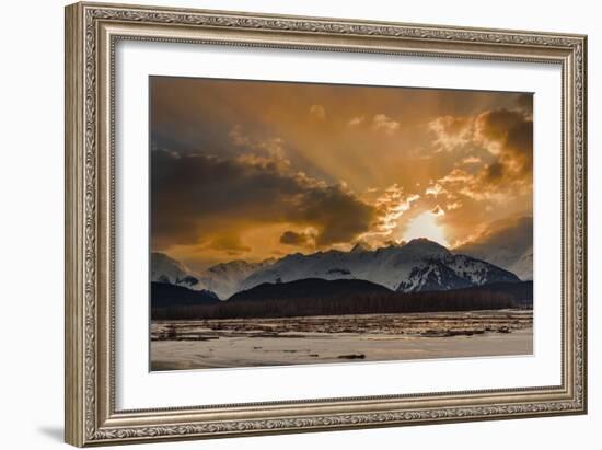 Warm Sunset On A Cool Night-Brenda Petrella Photography LLC-Framed Giclee Print