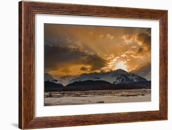 Warm Sunset On A Cool Night-Brenda Petrella Photography LLC-Framed Giclee Print