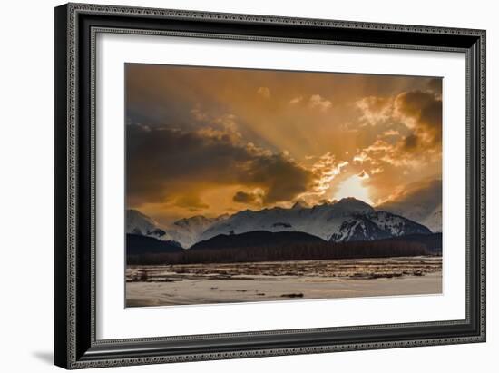 Warm Sunset On A Cool Night-Brenda Petrella Photography LLC-Framed Giclee Print