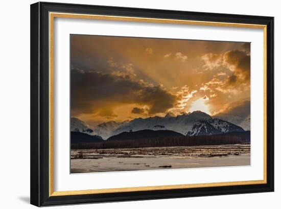 Warm Sunset On A Cool Night-Brenda Petrella Photography LLC-Framed Giclee Print