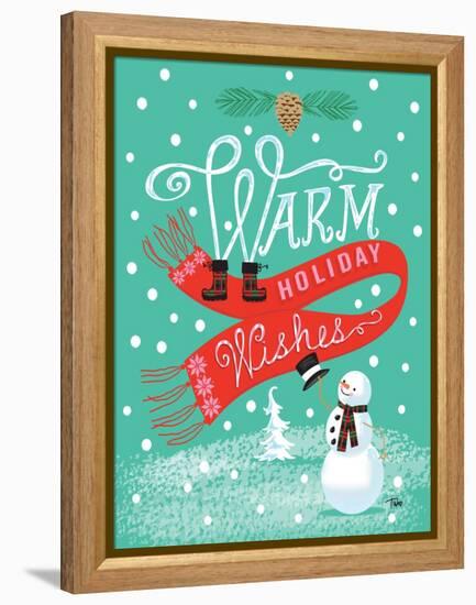Warm Wishes-Teresa Woo-Framed Stretched Canvas