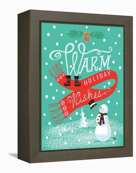 Warm Wishes-Teresa Woo-Framed Stretched Canvas