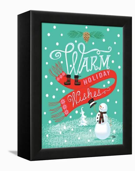 Warm Wishes-Teresa Woo-Framed Stretched Canvas