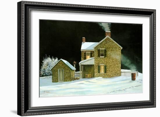 Warming Barrel-Jerry Cable-Framed Art Print