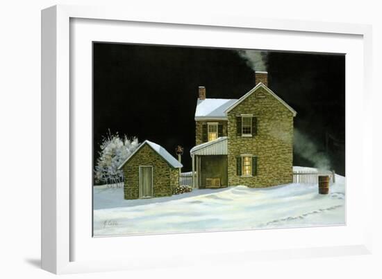 Warming Barrel-Jerry Cable-Framed Giclee Print