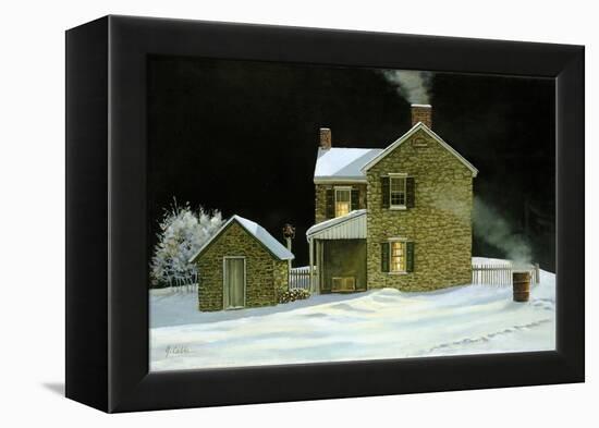 Warming Barrel-Jerry Cable-Framed Premier Image Canvas