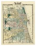Map of Chicago City, c.1876-Warner & Beers-Framed Art Print